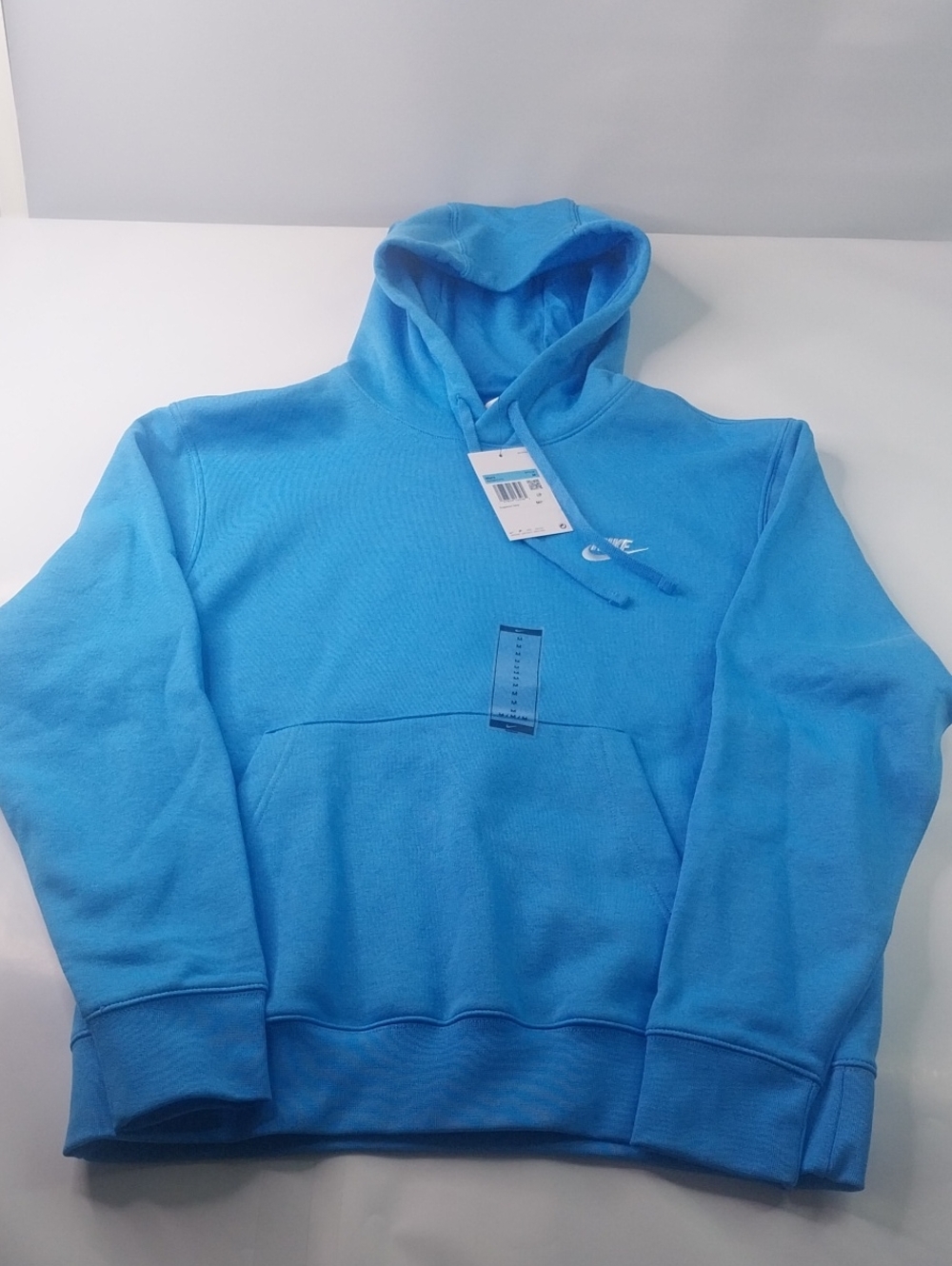 Nike Men's Blue Pullover Hoodie - Casual Hooded Sweatshirt